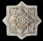 3 Tiles Hellenistic Greek Rosette Decorative Kitchen Backsplash Sculpture Relief