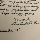Signed Archibald Cox Autographed Hand Written Letter - Watergate