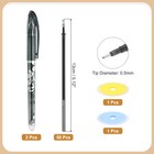 2pcs Erasable Gel Pens With 50 Refills   2 Erasers  0 5mm Black Ink