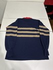 Canterbury New England Rugby Shirt 2xl Navy Stripe Collar Classic Preppy Polo