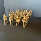 Elastolin Toy Soldiers Wwi Usa Marching At Slope