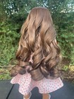 American Girl 18  Doll High Quality Heat Resistent Fiber Brown Wavy Doll Wig