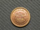      Old Coin       Au  W luster Coin 1863  army   Navy  U s  Civil War Token  167us