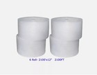 3 16 sh Small Bubble Cushioning Wrap Padding Roll 2100 x 12  Wide Perf 12 -6roll
