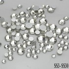 1030pcs Mix Sizes Crystal Clear Flatback Rhinestones Non Hotfix 1 3mm-6 6mm