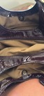 Y2k Coach Women   s Burgundy Hobo Bag Patent Finish Gold Hardware Dust Bag