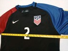 Nike Usa Usmnt 2016 Away Soccer Jersey Black Men s Xl Custom  2 Link Patches