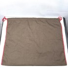 Coach Brown Cloth Protective Dust Cover Red Drawstring Bag
