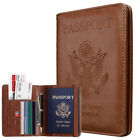 Portable Travel Passport Holder Wallet Cover Rfid Blocking Leather Passport Book