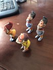 Rare Vtg Set 4 Early Resin Planter Pot Garden Gnomes Dwarfs Figurines Hong Kong