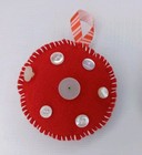 Handmade Felt Christmas Tree Ornament Lot Of 6 Ornaments