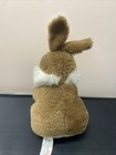 Daekor Plush Pot Belly Bunny Rabbit Brown White Stuffed Animal Vintage 1979