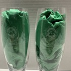 2 - Pilsner Urquell  4l Etched Stemmed Beer Glasses Plzen Czech Republic