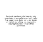 1 Oz Copper Round - Factory 2nd