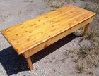 Mid Century Rustic Pine Coffee Table   ct431 