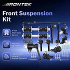 Irontek 12pc Set Front Suspension Kit For Toyota Pickup 1989-1995  Rwd Black