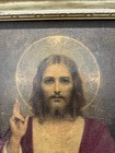 Vtg Original Framed Print Sacred Heart Of Jesus - C Bosseron Chambers 11 X 14
