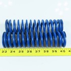 2  X 7  Blue Flat Wire Die Spring 1  Rod Dia  Lot Of 2