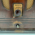 Vintage Philco Cathedral Tube Radio Wood Cabinet Antique Untested 1930   s 84b  