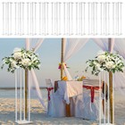 Flower Stand Acrylic Column Acrylic Wedding Centerpieces Table Decor 31 5  10pcs
