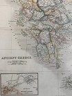1860 Ancient Greece  inset  The Remains Of Ancient Athens  Original Antique Map