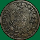 1841 Webster Credit Millions For Defence Ht-16 Hard Times Token Vf Damage  37946