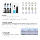 Lot Dental Universal Light Cure Composite Resin A1-b1 Etching Gel Adhesive Kit