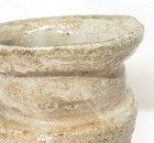 B0129  Japanese Old Karatsu Pottery Flower Vase W great Sokuchusai s Appraisal