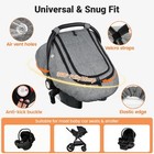 Car Seat Cover Baby  Infant Carseat Canopy For Winter Cold Weather