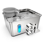 Large 8l Stainless Steel Dog Water Fountain Dispenser Bowl - Pet Hydration Solut
