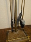  Brass Duck Head Fireplace Tool Set 1979 Custom Decor Inc