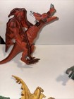 Huge Lot Of  60  Vintage Toy Rubber And Plastic Dinosaurs Dragons More