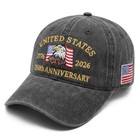 250th Anniversary Usa Hat Bald Eagle Patriotic Baseball Cap