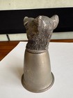 Vintage Gucci Boar s Head Stirrup Cup Made In Italy Tarnished Needs Cleaning