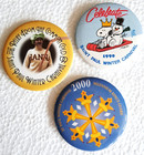 Vintage St  Paul Minnesota Winter Carnival Pinbacks Buttons 73 -80s-90s-2000s
