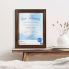 8 5  X 11  Molded Document Certificate Picture Frame    Walnut