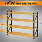 71   w Heavy Duty Metal Garage Shelving adjustable Storage Rack For Warehouse Shop