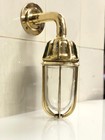 Set Of 3 Maritime Vintage Brass Wall Sconces     Nautical Ship Light Fixtures