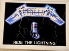 Vintage Metallica Ride The Lightning Blacklight Poster Very Rare France Press