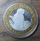 Clarion Reno Parrot  10 Silver Strike Gaming Token  999 Fine Silver  0 60 Oz