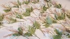 48 Artificial Wedding Flowers Greenery Beige Green Silk Floral Bouquet Decor