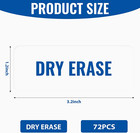 72 Pcs Dry Erase Magnetic Labels  3 2 X 1 2 Reusable Writable Magnetic Name Tags