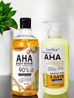 2-pc Aha Strong Brightening Serum   Lotion Vitamin C Skin Whitening Usa Stock