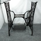Antique Singer Treadle Sewing Machine Cast Iron Base Stand Table Shabby Chic Usa