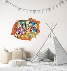 Mickey Friends Wall Decal - 3d Wall Sticker Removable Vinyl For Nursery Decor