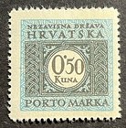 Travelstamps  1943 Croatia Postage Stamps Scott  j11 - 0 50 Kuna Mint Mnh Og