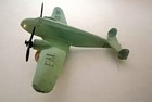 1930 s Tootsietoy Eal Nc1011 Twin Engine Passenger Plane -vg Green Vintage Plane