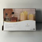 Luminara Halloween Flameless Real-flame Effect 4 5-6 5in Pillar Candle Set