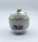 Vintage Hollohaza Hungary Chinoiseries 13 Porcelain Covered Vase W Urn 5 5  Tall