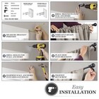 Chelsea Ball End Window Curtain Rod  Adjustable Curtain Rod For Windows 28 To 48